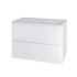 Siena, koupelnová skříňka s umyvadlem z litého mramoru 81 cm, bílá lesk