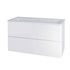 Siena, koupelnová skříňka s umyvadlem z litého mramoru 101 cm, bílá lesk
