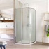 Sprchovací kút, LIMA, štvrťkruh, 90 cm, chróm  ALU, sklo Point