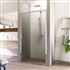 Sprchové dveře, Lima, pivotové, 80x190 cm, chrom ALU, sklo Point 6 mm