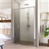 Sprchové dveře, Lima, zalamovací, 80x190 cm, chrom ALU, sklo Point 6 mm