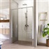Sprchové dveře, Lima, zalamovací, 80x190 cm, chrom ALU, sklo Čiré 6 mm