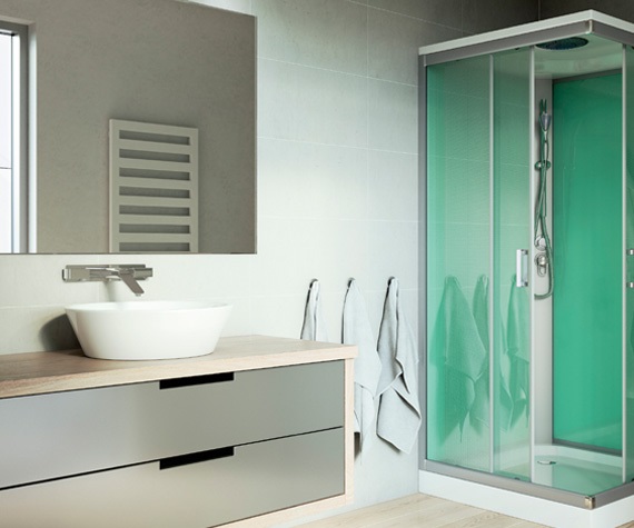 Shower enclosures and trays