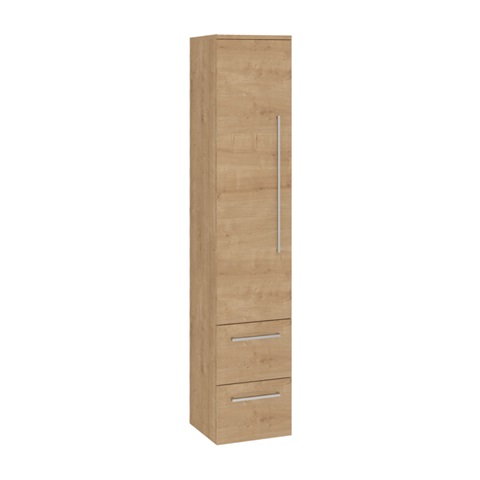 Bathroom cabinet, hanging without feet, left, oak