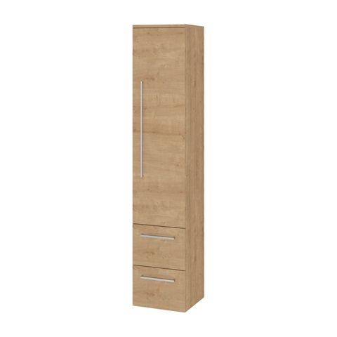 Bathroom cabinet, hanging without feet, left, oak