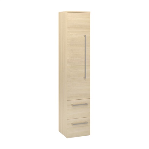 Bathroom cabinet, hanging without feet, left, white / white