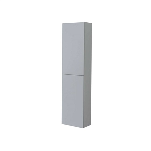 Aira, kúpeľňová skrinka 157 cm vysoká, ľavé otváranie, šedá
