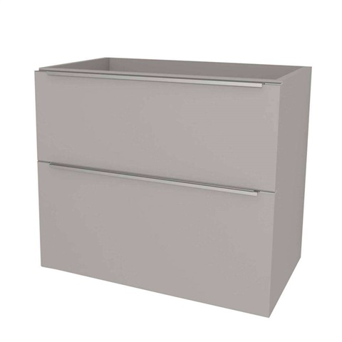 Mailo, koupelnová skříňka 81 cm, chrom madlo, Multidecor, Arktická šedá