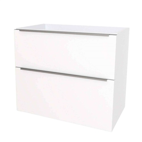 Mailo, koupelnová skříňka 101 cm, chrom madlo, Multidecor, Arktická bílá