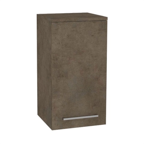Bino koupelnová skříňka horní 63 cm, pravá, Multidecor, Beton Chicago tm šedý