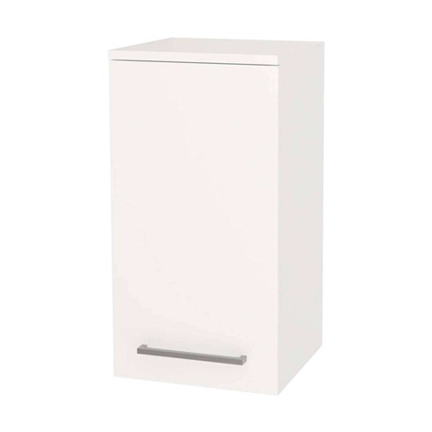 Bino koupelnová skříňka horní 63 cm, pravá, Multidecor, Bílá lesk perlička