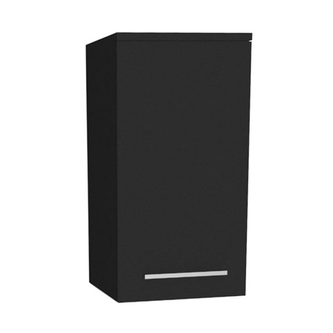Bino koupelnová skříňka horní 63 cm, pravá, Multidecor, Černá Supermat