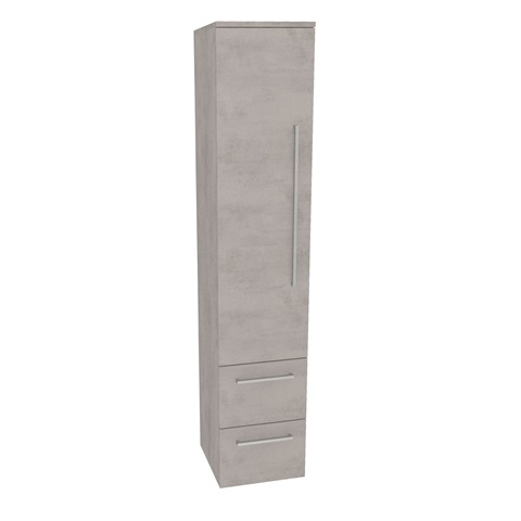 Bino, koupelnová skříňka vysoká 163 cm, levá, Multidecor, Chromix stříbrný