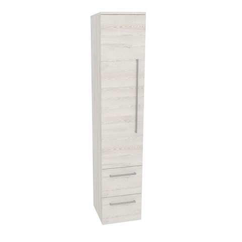 Bino, koupelnová skříňka vysoká 163 cm, levá, Multidecor, White Loft Pine