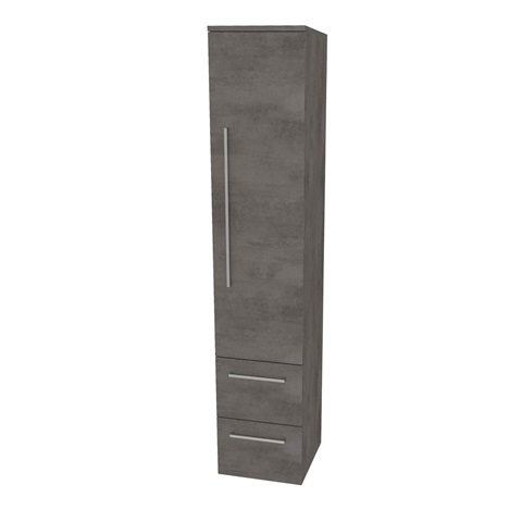 Bino, koupelnová skříňka vysoká 163 cm, pravá, Multidecor, Beton tmavě šedý