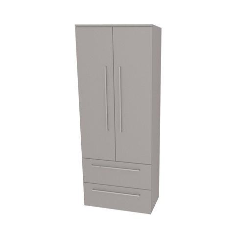 Bino, koupelnová skříňka vysoká 163 cm, dvojitá, Multidecor, Arktická šedá