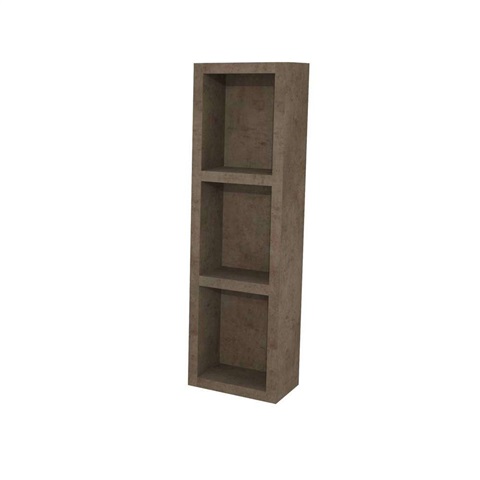 Aira, koupelnová skříňka 20 cm, horní, policová, Multidecor, Beton Chicago tm šedý