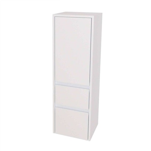 Opto koupelnová skříňka vysoká 125 cm, pravé otevírání, Multidecor, Arktická bílá