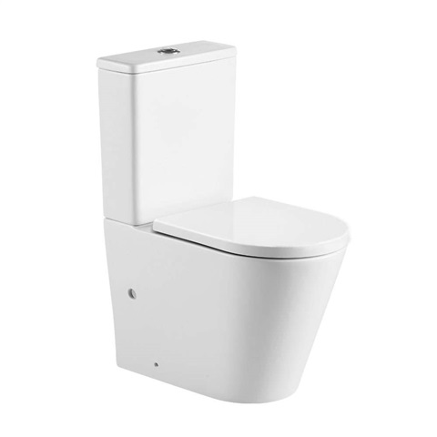 WC kombi, vario odpad, kapotované, Smart Flush RIMLESS, keramické, vč. sedátka