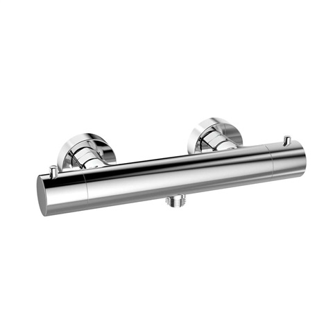 Thermostatic wall-mounted shower facuet without accessories