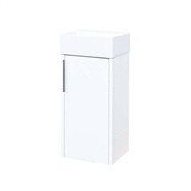 Vigo, kúpeľňová skrinka s keramickým umývadlom, 33 cm, bílá