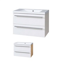 Bino bathroom cabinet with washbasin made of cast marble 60 cm