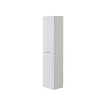 Aira, kúpeľňová skrinka 170 cm vysoká, ľavé otváranie, biela