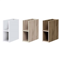 Aira, koupelnová skříňka, spodní, regálová, bílá, dub, 20 cm