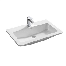 Cabinet basin,81x46,5x16 cm, cast marble, white
