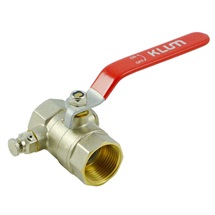 Ball Valve forged with drainage, water, FXF, with valve