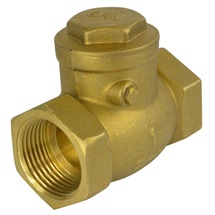Check valve horizontal, brass
