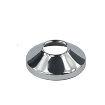 Rosette for faucets, chrome plated