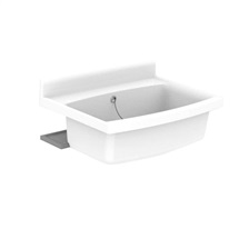 Maxi sink plastic, white
