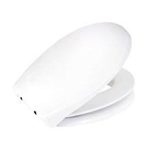 Soft-closing BABY toilet seat, duroplastic, white, with removable baby insert and hinges