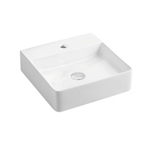 Countertop and wall-hung washbasin without overflow, 330x290x110 mm, ceramic