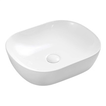 Countertop washbasin without overflow, 465x375x115 mm, round, ceramic