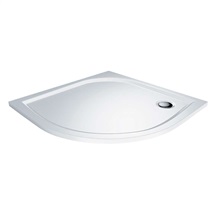 Quadrant shower tray, R550, without legs, cast marble