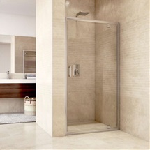 Sprchové dveře pivotové, Mistica, 90 cm, chrom ALU, sklo Čiré