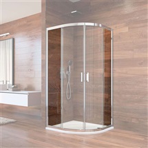 Fixed 6mm transparent glass with wall profile and sealing strip for CK608B..K, 90x90x190 cm