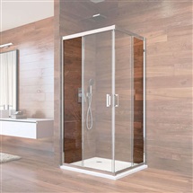Fixed 6 mm transparent glass with wall profile and sealing for CK608A..K, 90x90x190 cm