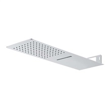 Top head shower with waterfall, square 500x200mm, nerez