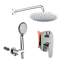 Shower set with two-way concealed mixer