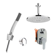 Shower set Zuna with two-way concealed mixer