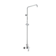 Wall-mounted shower mixer Dita 150 mm with shower bar without accessories
