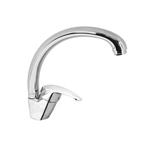Kitchen pedestal faucet, Sonáta, single lever handle, with spout pipe, height 260 mm, chrome
