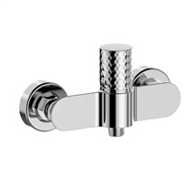 Shower wall mounted faucet diamond, Viana, without accessories, chrome