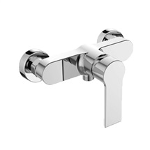 Shower wall mounted faucet, Dita, 150 mm, without accessories, chrome