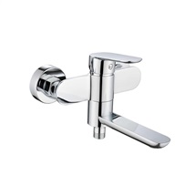 Bath wall mounted faucet with folding outlet, Viana, without accessories, chrome