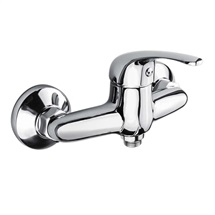 Shower wall mounted faucet, Lila, without accessories, chrome