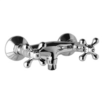 Shower wall mounted faucet, Retro Viktorie, 150 mm, without accessories, chrome